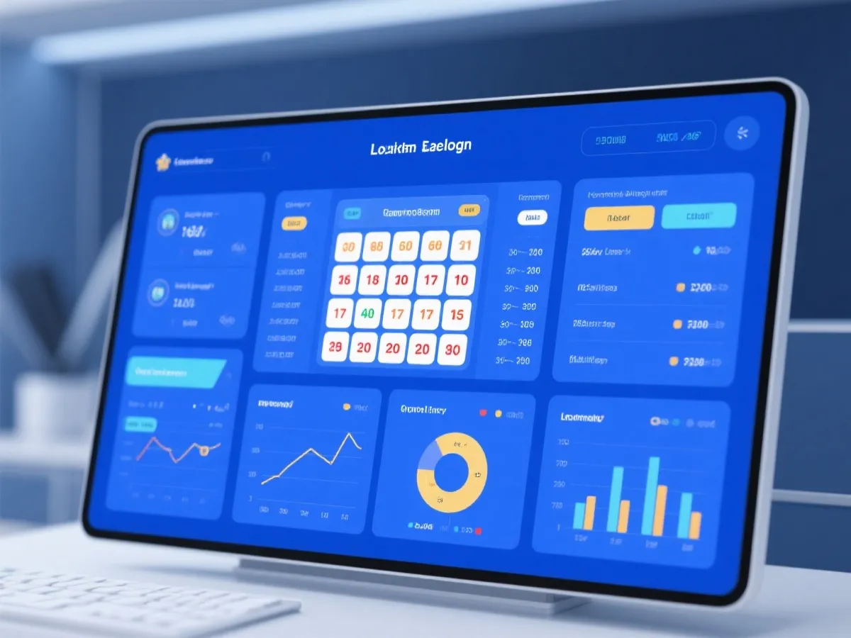 开奖大厅数据展示示意图